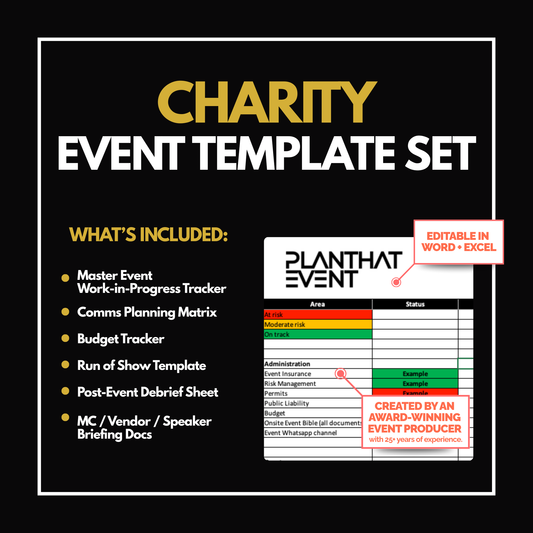 Charity Event Template Set - Complete Planning Bundle