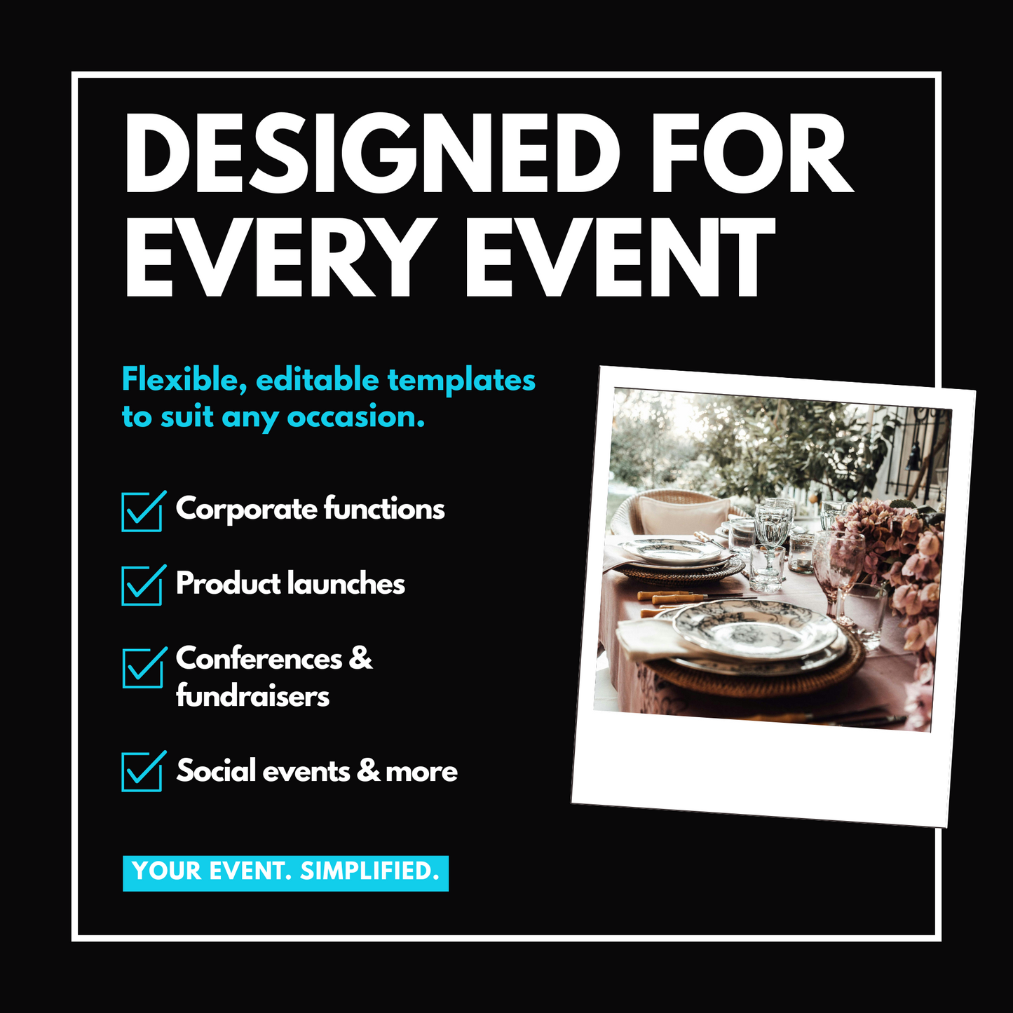 Corporate Event Template Set + Virtual Consultation | Professional Event Templates