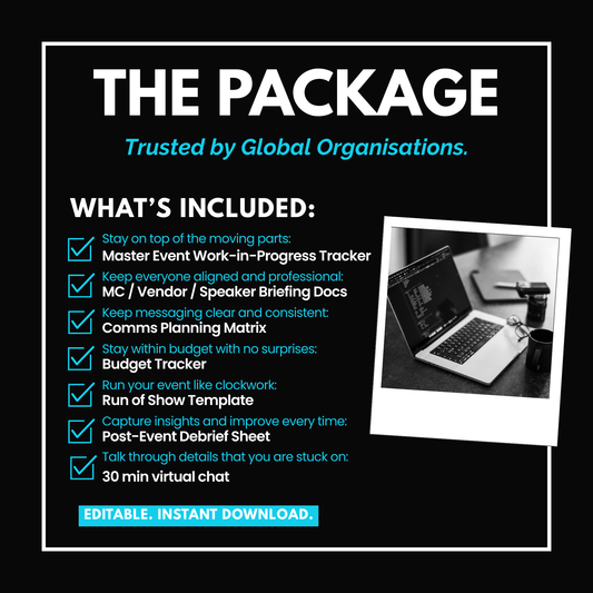 Corporate Event Template Set + Virtual Consultation | Professional Event Templates